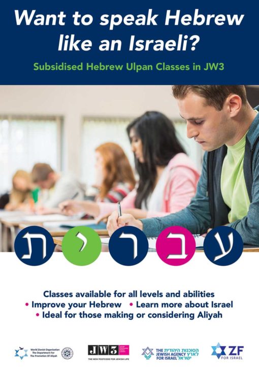 Speak Hebrew like an Israeli at the JW3 centre