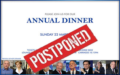 ZF postpones its annual fundraising dinner due to COVID-19